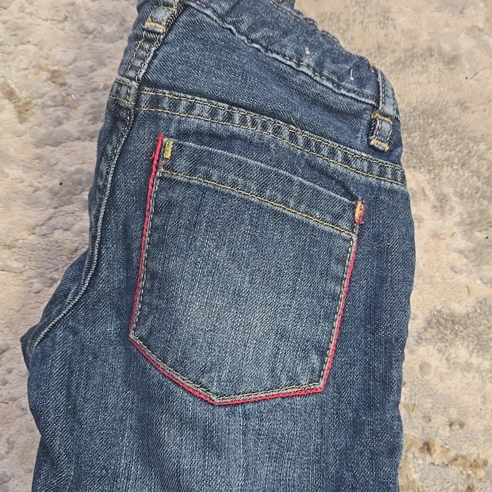 Denim Kids Jeans with Pink Cuffs Size 5